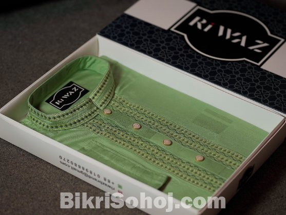 Premium Cotton Embroidery Panjabi